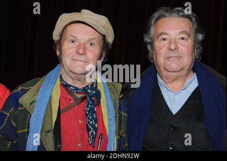 Martin Lartigue und sein Bruder Francois Lartigue ('La guerre des boutons') nehmen am 22. Januar 2016 an der Eröffnungsfeier des 1. Festival au dela de l'ecran in Vincennes, Frankreich, Teil. Foto par Mireille Ampilhac/ABACAPRESS.COM Stockfoto