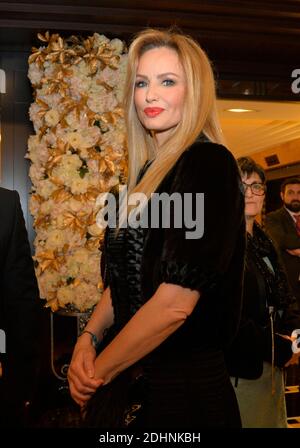 Adriana Karembeu nimmt am 28. Januar 2016 am jährlichen Dinner des Koordinationsrates der armenischen Organisationen Frankreichs (CCAF) im Hotel des Collectionneurs in Paris Teil. Foto von Christian Liewig/ABACAPRESS.COM Stockfoto