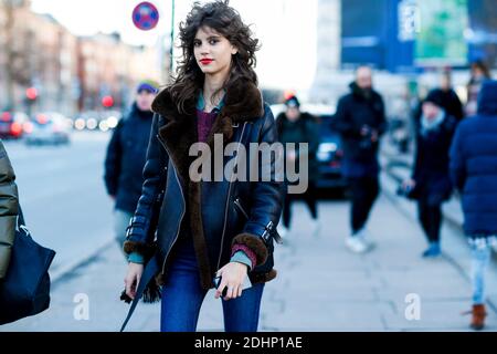 Street Style, Modell Antonina Petkovic nach von Malene Birger Herbst-Winter 2016-2017 Show im Glyptoteket, in Kopenhagen, Dänemark, am 4. Februar 2016 statt. Foto von Marie-Paola Bertrand-Hillion/ABACAPRESS.COM Stockfoto