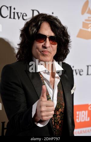 Paul Stanley nimmt am 2016 14. Februar 2016 an der Pre-GRAMMY Gala und Salute to Industry Icons zu Ehren von Irving Azoff im Beverly Hilton Hotel in Beverly Hills, Los Angeles, CA, USA Teil. Foto von Lionel Hahn/ABACAPRESS.COM Stockfoto