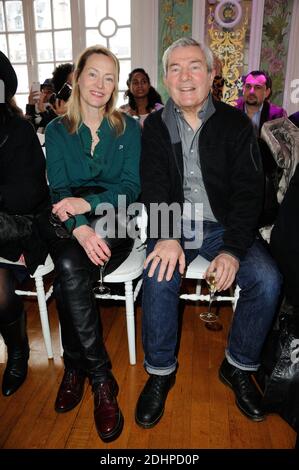 Gabrielle Lazure, Martin Lamotte assiste au defile Haute couture en faveur de l'Association Meghanora au Salon des miroirs a Paris, France le 20 fevrier 2016. Foto von Alban Wyters/ABACAPRESS.COM Stockfoto