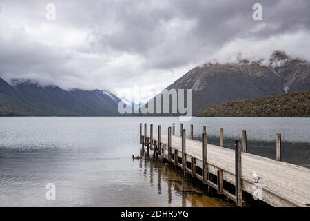 Lake Rotoiti, Saint Arnaud, Nelson, Tasman, Neuseeland, Samstag, 21. November 2020. Stockfoto