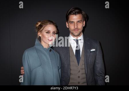 Olivia Palermo und Johannes Hübl bei der Valentino Show im Rahmen der Paris Herbst/Winter 2016/2017 Fashion Week am 8. März 2016 in Espace Ephemere des Tuileries in Paris, Frankreich. Foto von Audrey Poree/ABACAPRESS.COM Stockfoto