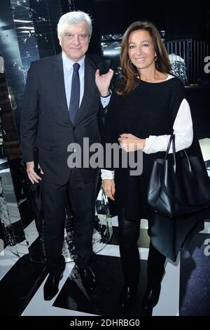 Sidney Toledano und seine Frau Katia nehmen an der Vuitton-Show im Rahmen der Paris Fashion Week Herbst/Winter 2016/17 am 09. märz 2016 in Paris, Frankreich, Teil. Foto von Aurore Marechal/ABACAPRESS.COM Stockfoto