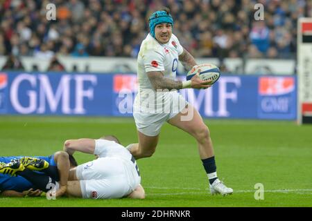 Englands Jack Nowell beim Rugby RBS 6 Nations Turnier, Frankreich gegen England im Stade de France, St-Denis, Frankreich, am 19. März 2016. England gewann 31-21. Foto von Henri Szwarc/ABACAPRESS.COM Stockfoto