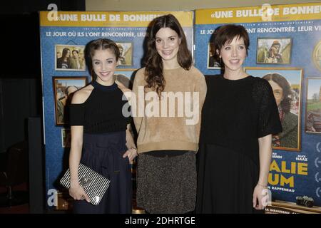 Alice Isaaz, Camille Rutherford und Sara Giraudeau bei der Premiere von Rosalie Blum am 22. März 2016 im UGC Cine Cite Les Halles in Paris, Frankreich. Foto von Jerome Domine/ABACAPRESS.COM Stockfoto