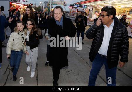 Julien Lepers bei der Eröffnung der jährlichen Foire du Trone Fun Messe 2016, in Paris, Frankreich am 25. März 2016. Foto von Jerome Domine/ABACAPRESS.COM Stockfoto