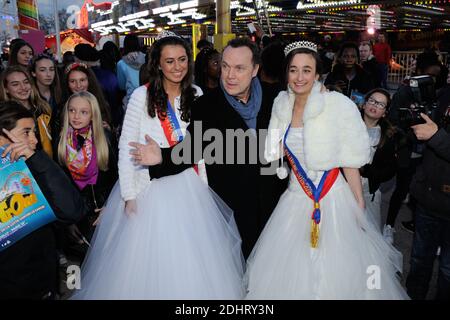 Julien Lepers bei der Eröffnung der jährlichen Foire du Trone Fun Messe 2016, in Paris, Frankreich am 25. März 2016. Foto von Alban Wyters/ABACAPRESS.COM Stockfoto