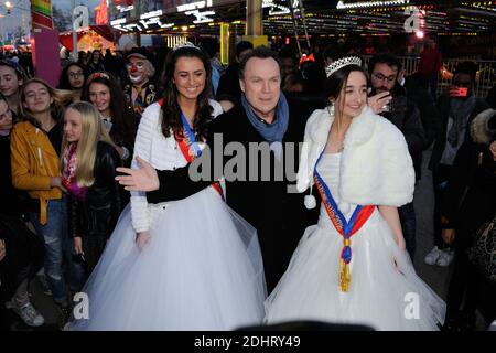 Julien Lepers bei der Eröffnung der jährlichen Foire du Trone Fun Messe 2016, in Paris, Frankreich am 25. März 2016. Foto von Alban Wyters/ABACAPRESS.COM Stockfoto