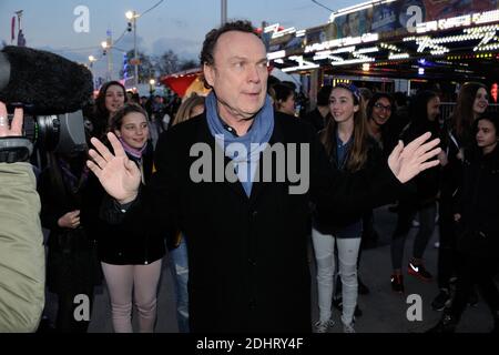 Julien Lepers bei der Eröffnung der jährlichen Foire du Trone Fun Messe 2016, in Paris, Frankreich am 25. März 2016. Foto von Alban Wyters/ABACAPRESS.COM Stockfoto