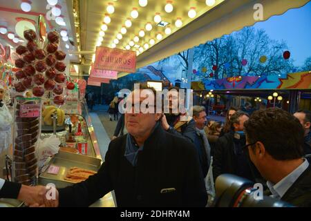 Julien Lepers bei der Eröffnung der jährlichen Foire du Trone Fun Messe 2016, in Paris, Frankreich am 25. März 2016. Foto von Francois Pauletto/ABACAPRESS.COM Stockfoto