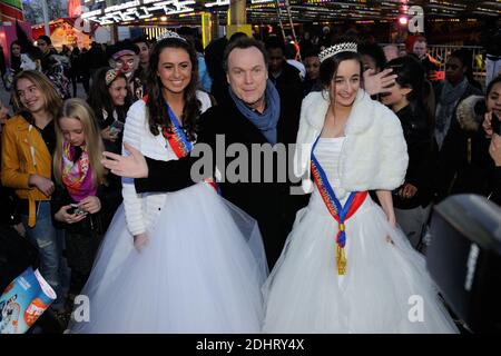 Julien Lepers bei der Eröffnung der jährlichen Foire du Trone Fun Messe 2016, in Paris, Frankreich am 25. März 2016. Foto von Alban Wyters/ABACAPRESS.COM Stockfoto