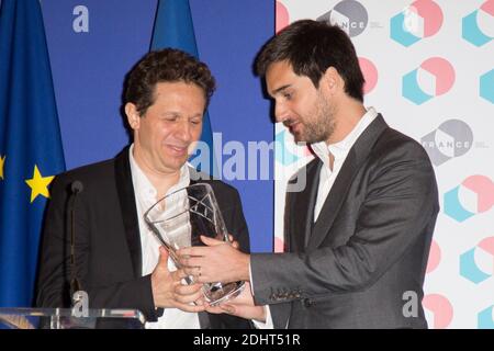 Aton Soumache et Dimitri Rassam reçoivent le French Cinema Award Pour le succès à lÂ’international du Petit Prince - LE QUAI D'ORSAY ET UNIFRANCE DEVOILENT LES CHIFFRES DU CINEMA FRANCAIS Ein L'INTERNATIONAL Foto von Nasser Berzane/ABACAPRESS.COM Stockfoto