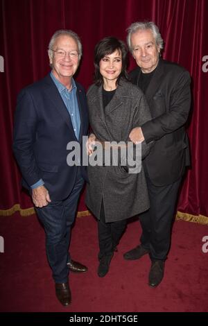 BERNARD MURAT, EVELYNE BOUIX, PIERRE ARDITI - CONFERENCE DE RENTREE DES THEATERS 2EME PARTIE DE LA SAISON 2015-2016 AU THEATER DE PARIS FOTO VON NASSER BERZANE/ABACAPRESS.COM Stockfoto