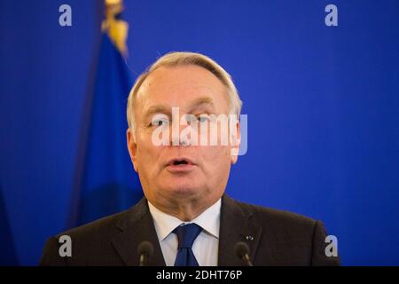 JEAN MARC AYRAULT, NOUVEAU MINISTRE DES AFFAIRES ETRANGERES - PASSATION DE POUVOIR AU QUAI D'ORSAY, MINISTERE DES AFFAIRES ETRANGERES FOTO VON NASSER BERZANE/ABACAPRESS.COM Stockfoto