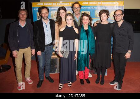 NICOLAS BRIDET, JULIEN RAPPENEAU, CAMILLE RUTHERFORD, ALICE ISAAZ, PHILIPPE REBBOT, NOEMIE LVOVSKY, SARA GIRAUDEAU, KYAN KHOJANDI - AVANT-PREMIERE DU FILM 'ROSALIE BLUM' A UGC CINE CITE LES HALLES FOTO VON NASSER BERZANE/ABACAPRESS.COM Stockfoto