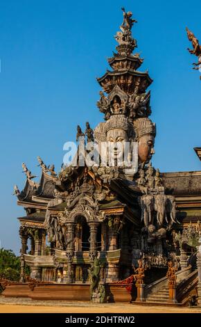 Pattaya Bezirk Chonburi Thailand Asien das Heiligtum der Wahrheit Stockfoto