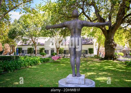 Das Grande Provence Heritage Wine Estate befindet sich in Franschhoek in Südafrika. Ein Hotel und ein Restaurant sind an das Weingut angeschlossen Stockfoto