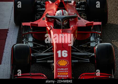 Abu Dhabi, VAE. Dezember 2020. 16 LECLERC Charles (mco), Scuderia Ferrari SF1000, Aktion während des Formel 1 Etihad Airways Abu Dhabi Grand Prix 2020, vom 11. Bis 13. Dezember 2020 auf dem Yas Marina Circuit, in Abu Dhabi - Foto Antonin Vincent/DPPI/LM Credit: Paola Benini/Alamy Live News Stockfoto