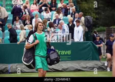 Alexander Zverev (GER) / Thanasi Kokkinakis (AUS) bei den Boodles 2017 im Warm-up zu Wimbledon. Stockfoto