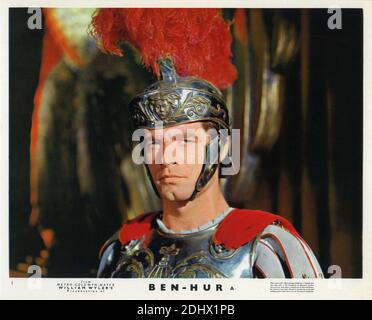 STEPHEN BOYD Portrait als Messala in BEN-HUR 1959 Regisseur WILLIAM WYLER Roman General Lew Wallace Drehbuch Karl Tunberg Musik Miklos Rozsa Kostümbild Elizabeth Haffenden Produzent Sam Zimbalist Metro Goldwyn Mayer Stockfoto