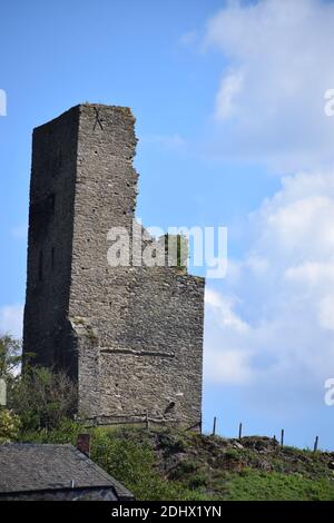 Turmruine in Klotten, Coraidelstein Stockfoto