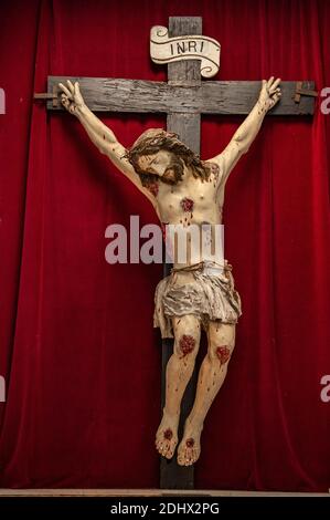 Italien Kalabrien - Gerocarne - Kirche S. Maria de Latinis und S. Sebastiano Stockfoto