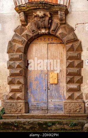 Italien Kalabrien - Gerocarne - Tor Stockfoto