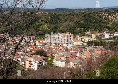 Italien Kalabrien - Gerocarne - das Dorf Stockfoto