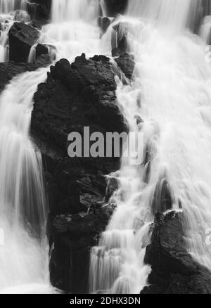 Foto von © Jamie Callister. Swallow Falls, Betws y Coed, Conwy, North Wales, 28. November 2020 Stockfoto