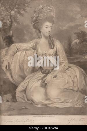 Mary Kent, John Dean, 1754–1798, britisch, nach Sir Joshua Reynolds RA, 1723–1792, britisch, 1779, Mezzotint Stockfoto