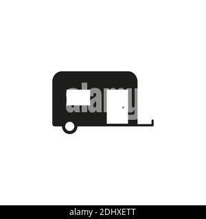 Camping Trailer Icon Element von Camping Icon für mobiles Konzept und Web-Apps. Thin line Camping Anhänger Symbol kann für Web und mobile verwendet werden. Premium i Stock Vektor