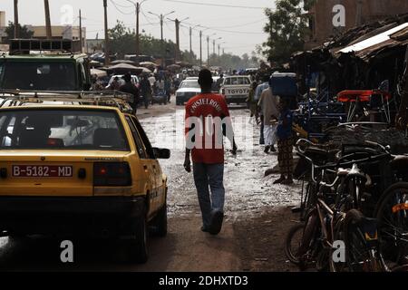 Der Hauptmarkt heißt Grand Marche in Bamako, Mali, Westafrika. Stockfoto