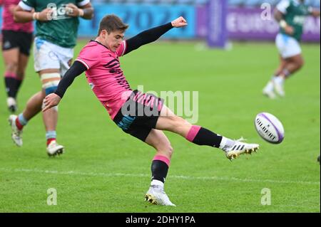 Parma, Italien. Dezember 2020. Parma, Italien, Lanfranchi Stadion, 12. Dezember 2020, Antonio Rizzi (Zebre) während Zebre Rugby vs Bayonne - Rugby Challenge Cup Credit: Alessio Tarpini/LPS/ZUMA Wire/Alamy Live News Stockfoto