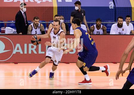 Michael Roll von AX Armani Exchange Mailand während des Turkish Airlines EuroLeague Basketballspiels zwischen FC Barcelona und AX Armani Exchange Mailand am 11. Dezember 2020 im Palau Blaugrana in Barcelona, Spanien - Foto Javier Borrego / Spanien DPPI / DPPI / LM Stockfoto