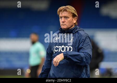 OLDHAM, ENGLAND. 12. DEZEMBER Stuart McCall (Manager) von Bradford City während des Sky Bet League 2 Spiels zwischen Oldham Athletic und Bradford City im Boundary Park, Oldham am Samstag, 12. Dezember 2020. (Kredit: Eddie Garvey, Mi News) Kredit: MI Nachrichten & Sport /Alamy Live Nachrichten Stockfoto