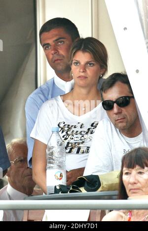 File photo : Griechische Erbin Athina Onassis und ihr Mann Alvaro Miranda beim International Jumping von Monte-Carlo, Monaco, am 24. Juni 2006. Athina Onassis und Alvaro de Miranda Neto spalteten sich nach 11-jähriger Ehe, es wurde berichtet. Foto von ABACAPRESS.COM Stockfoto