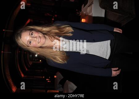 EXCLUSIF - Natacha Regnier lors du Diner d'anniversaire de Sam Bobino au Restaurant L'Esplanade, a Paris, Frankreich. Le 31 März 2016. Pour son anniversaire le Relation publique parisien Sam Bobino a eu la bonne idée d’inviter ses 'amis' les peoples à venir feter Pâques à l’Esplanade, le fameux Restaurant du groupe Costes en face des Invalides. Exit donc le traditionnel gâteau et place aux oeufs géants du célèbre pâtissier et compagnon de Sophie Marceau, Cyril Lignac, servis pour l’occasion. Retour en enfance donc pour toutes les célébrités présentent qui se sont amusées, le temps d’un Diner, a Ca Stockfoto