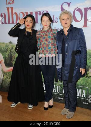 Golshifteh Farahani, Anais Demoustier et Muriel Robin assistent a la Premiere de 'Les Malheurs de Sophie' au Cinema Pathe Grenelle a Paris, France, le 10 avril 2016. Foto von Alban Wyters/ABACAPRESS.COM Stockfoto