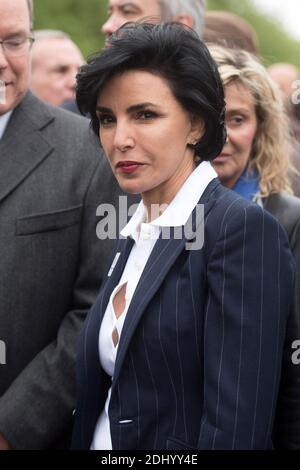 EU-Abgeordnete und Bürgermeister Rachida Dati aus dem 7. Arrondissement von Paris am 23. April 2016 vor dem Rennen des FIA Formula E Paris ePrix in Paris am Start. Foto von Laurent Zabulon/ABACAPRESS.COM Stockfoto