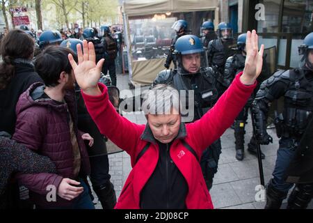 Beruf de la salle de la cité dite salle du peuple par environon 200 Gegensätze à la loi travail a Rennes, France le 2 Mai 2016. Foto von Vincent Feurat/ABACAPRESS.COM Stockfoto