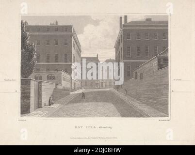 Hay Hill, Ascending, William James Bennett, 1787–1844, britisch, nach John George Wood, 1768–1838, britisch, 1809, Aquatint Stockfoto