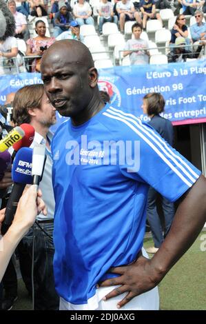 Lilian Thuram während eines Fußballspiel Generation 98 vor der EURO 2016 im Jean Bouin Stadion in Paris, Frankreich am 8. Mai 2016. Foto von Alain Apaydin/ABACAPRESS.COM Stockfoto