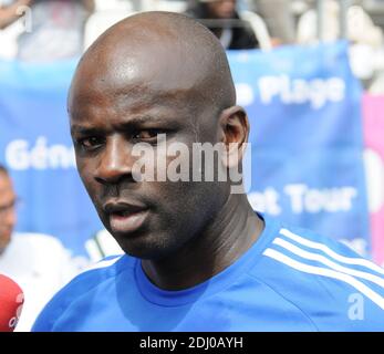 Lilian Thuram während eines Fußballspiel Generation 98 vor der EURO 2016 im Jean Bouin Stadion in Paris, Frankreich am 8. Mai 2016. Foto von Alain Apaydin/ABACAPRESS.COM Stockfoto