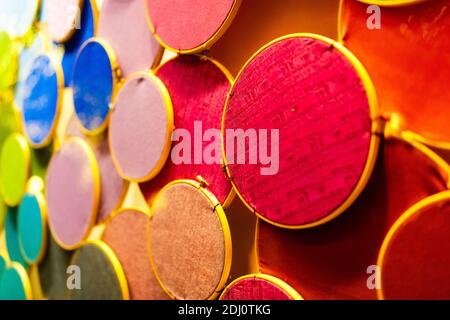 Abstrakte bunte Kreise Fotografie Stockfoto