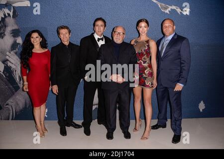 Exklusiv - Willem Dafoe, Paul Schrader, Nicolas Cage und Gäste, die an der Weltpremiere von Dog Eat Dog im Rahmen der Sektion La Quinzaine des Realizateurs des 69. Filmfestivals von Cannes am 20. Mai 2016 in Cannes, Frankreich, teilnehmen. Foto von Julien Reynaud/APS-Medias/ABACAPRESS.COM Stockfoto