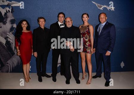 Exklusiv - Willem Dafoe, Paul Schrader, Nicolas Cage und Gast bei der Weltpremiere von Dog Eat Dog im Rahmen der Sektion "Quinzaine des Realizateurs" des 69. Filmfestivals von Cannes am 20. Mai 2016 in Cannes, Frankreich. Foto von Julien Reynaud/APS-Medias/ABACAPRESS.COM Stockfoto