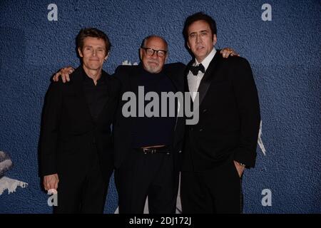 Exklusiv - Willem Dafoe, Paul Schrader und Nicoas Cage bei der Weltpremiere von Dog Eat Dog im Rahmen der Sektion "Quinzaine des Realizateurs" des 69. Filmfestivals von Cannes am 20. Mai 2016 in Cannes, Frankreich. Foto von Julien Reynaud/APS-Medias/ABACAPRESS.COM Stockfoto