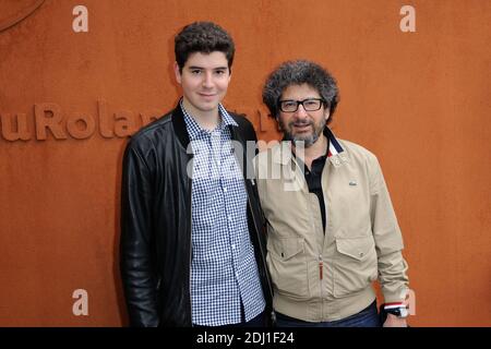 Yuri Mihaileanu, Radu Mihaileanu beim French Tennis Open in der Roland-Garros Arena in Paris, Frankreich am 29. Mai 2016. Foto von Alban Wyters/ABACAPRESS.COM Stockfoto