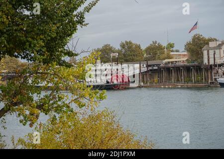 Delta King Hotel am Sacramento River, Sacramento, Kalifornien Stockfoto